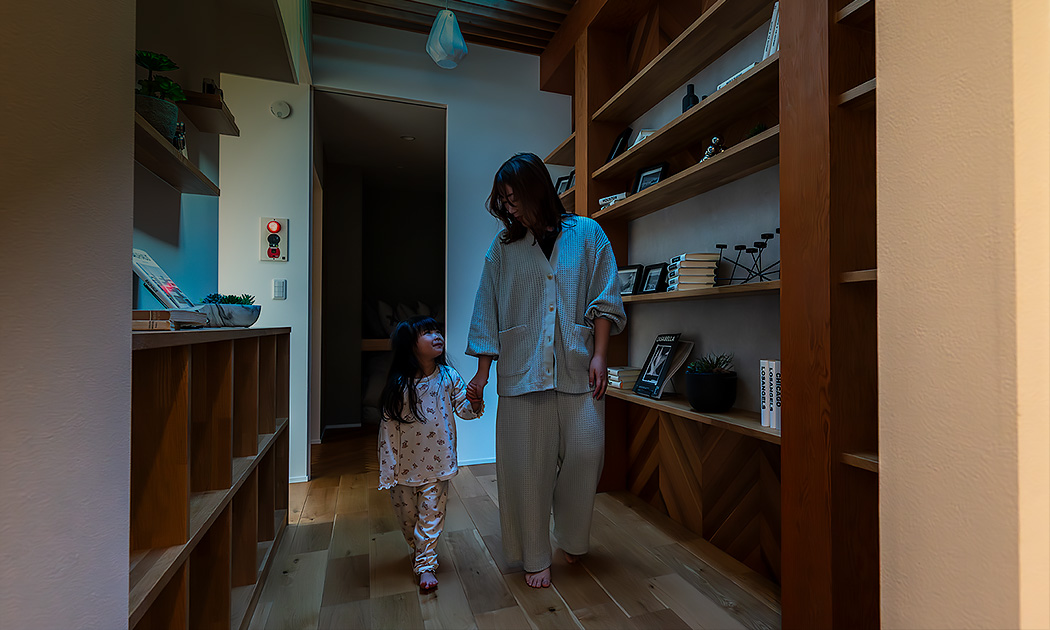 夜中、目覚めてもトイレや廊下が寒くない。