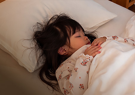夜中に起きない。エアコンなしでも、ぐっすり眠りが続く。