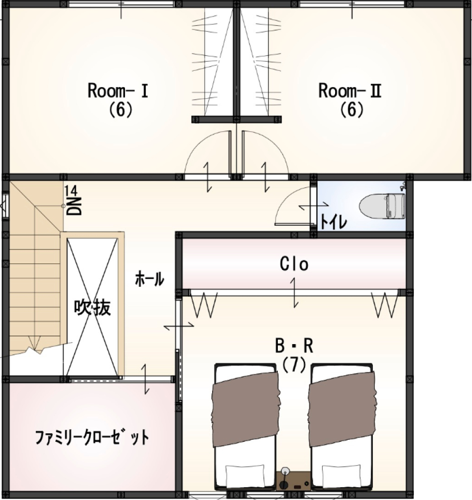 2階平面図