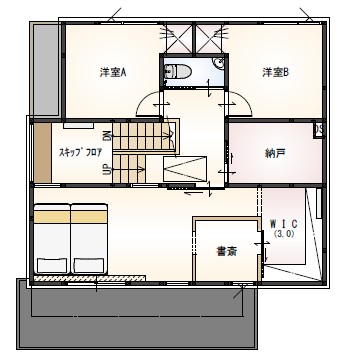 36坪｜3LDK＋書斎＋タタミスペース