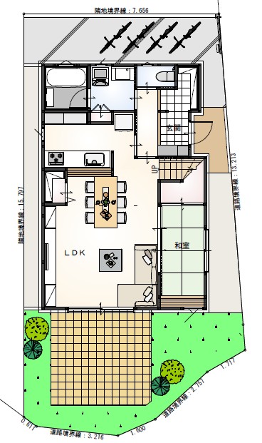 38坪｜3LDK（セパレート）＋書斎＋小屋裏