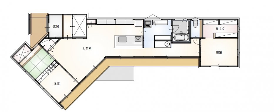 27坪｜3LDK+WIC（平屋）