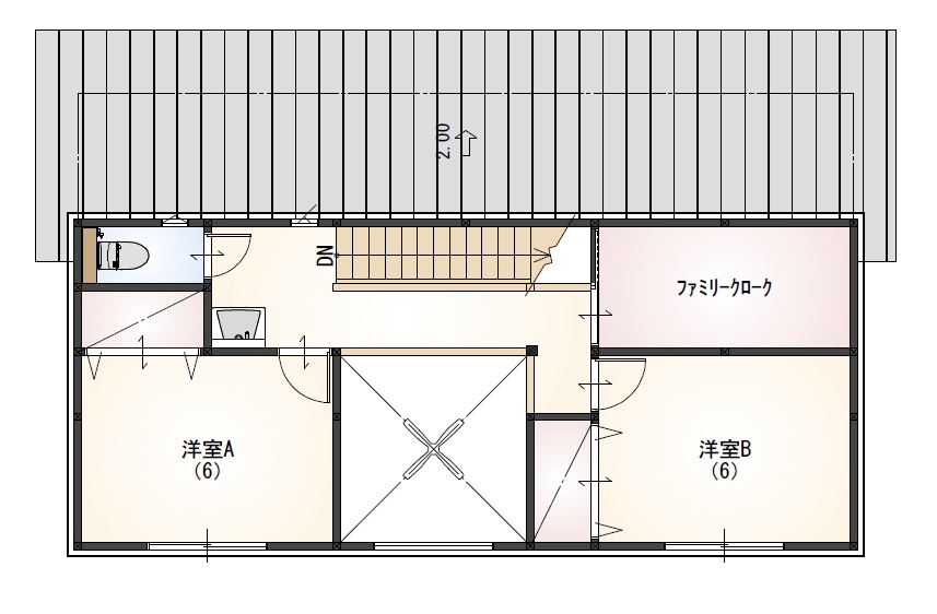 33坪｜3LDK+WIC+FC+吹き抜け