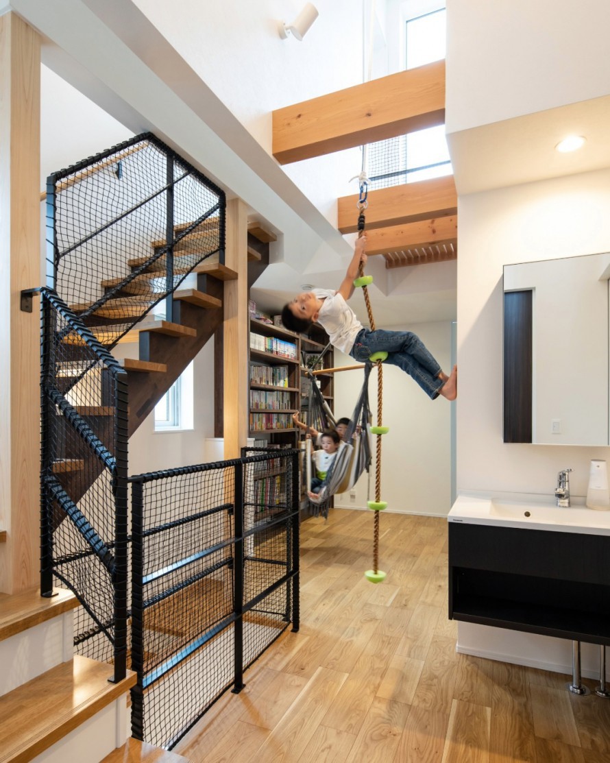 おうち時間が楽しい遊び心満載の家