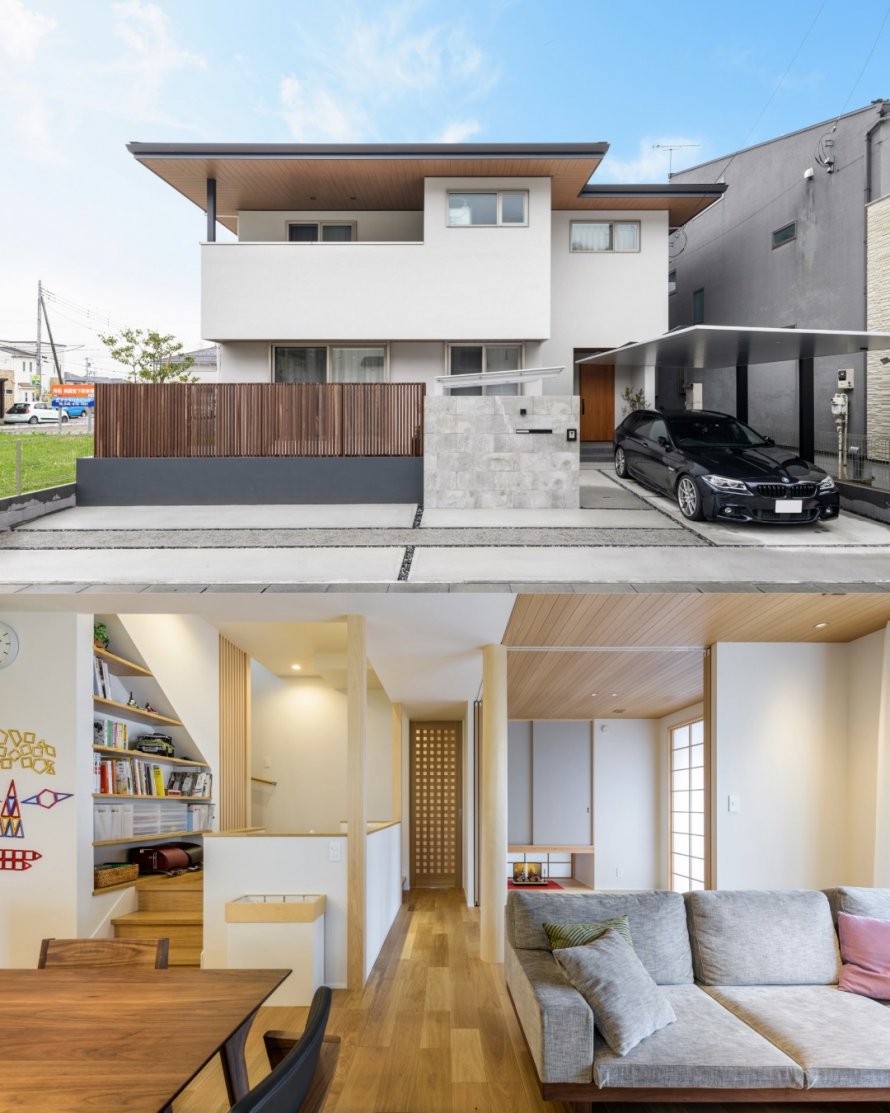 軒深い寄棟で叶えるナチュラルモダンな家