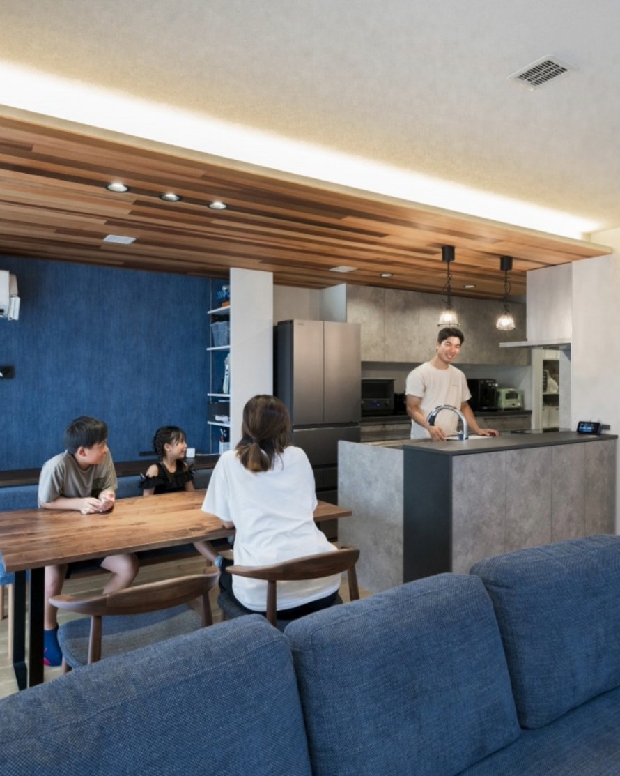 家事ラク回遊動線×アメリカンスタイルの家