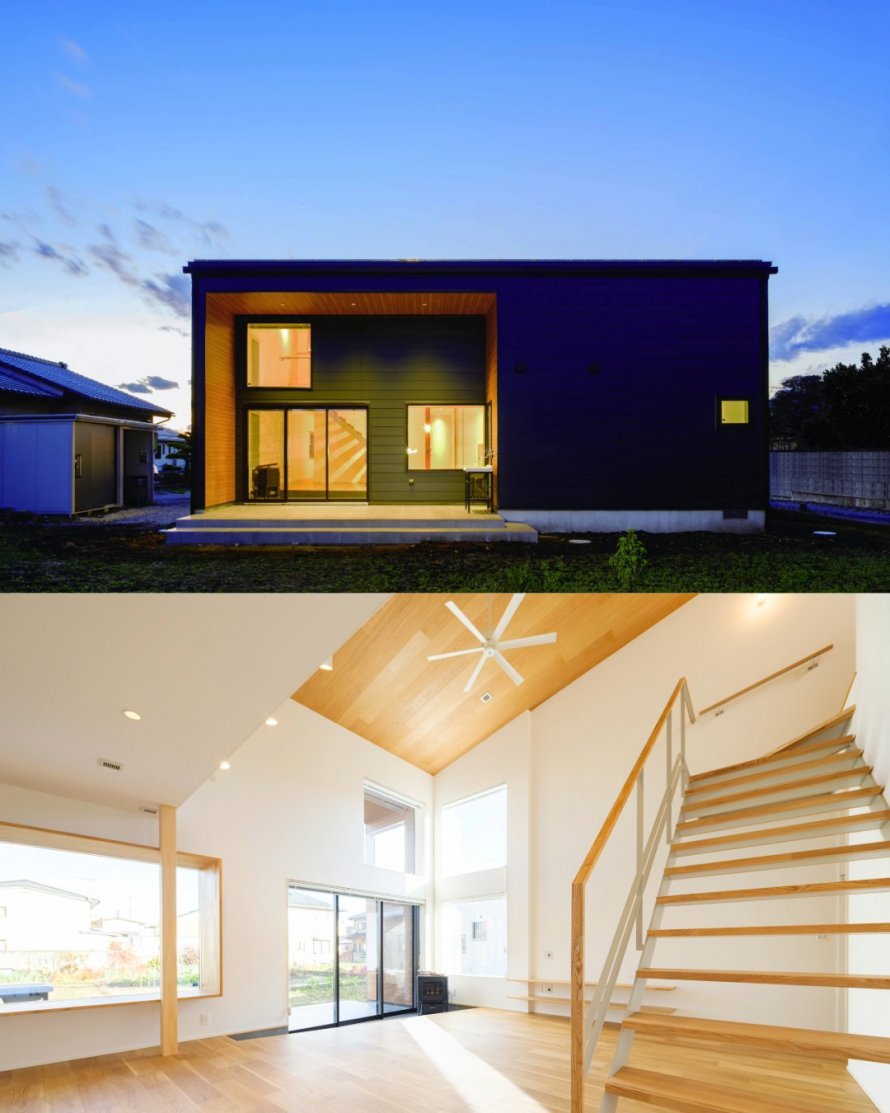 ⽊の温もりの中で暮らしを楽しむ平屋の家