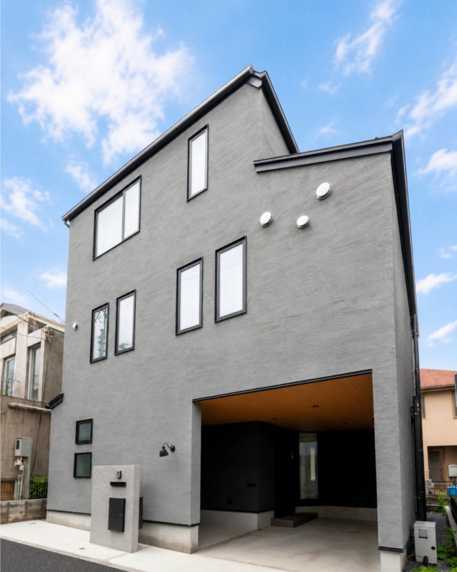 素材で空間をつなぐ、ホテルライクな都市型住宅